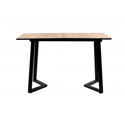 Стол ВВР Миллер дуб крафт золотой/черный №5, ЛДСП 120-160/80